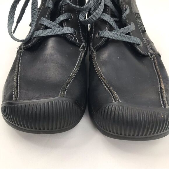 KEEN Black Leather Chukka Lace Up Ankle Boots - Picture 6 of 15